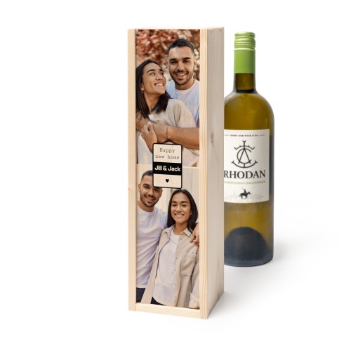 Wijnkist met Rhodan Chardonnay-Roussanne Wijnkist met Rhodan Chardonnay-Roussanne