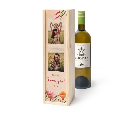 Wijnkist met Rhodan Chardonnay-Roussanne Wijnkist met Rhodan Chardonnay-Roussanne