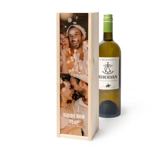 Wijnkist met Rhodan Chardonnay-Roussanne Wijnkist met Rhodan Chardonnay-Roussanne