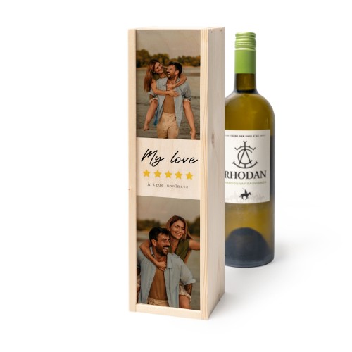 Wijnkist met Rhodan Chardonnay-Roussanne Wijnkist met Rhodan Chardonnay-Roussanne