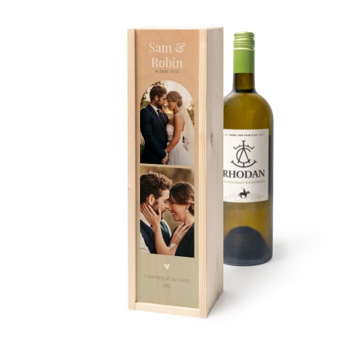 Wijnkist met Rhodan Chardonnay-Roussanne