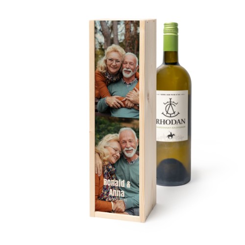 Wijnkist met Rhodan Chardonnay-Roussanne Wijnkist met Rhodan Chardonnay-Roussanne