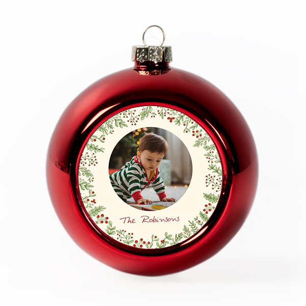 Rode kerstballen (set van 2) Rode kerstballen (set van 2)
