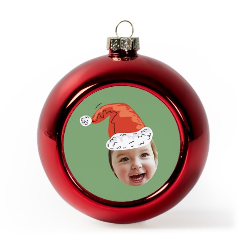 Julgranskulor plast röd (Set om 2)