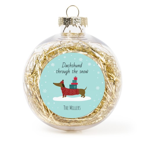 Snowy Dachshund - Text Only Snowy Dachshund - Text Only