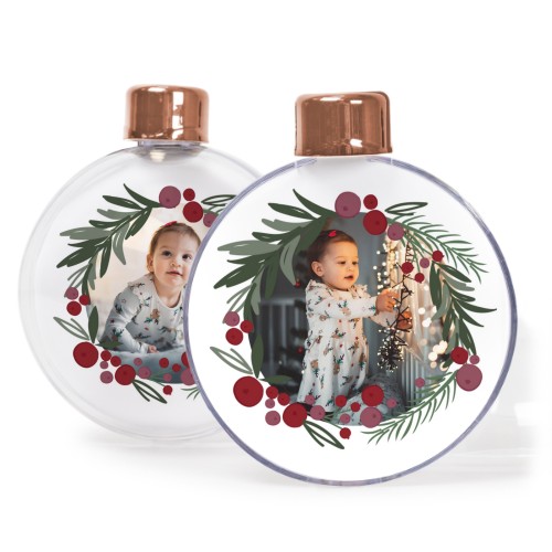 Gennemsigtige juletræskugler - 2 stk