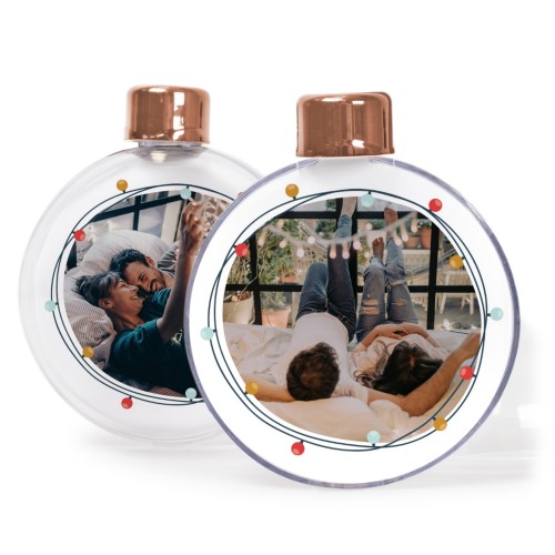 Genomskinliga julgranskulor - 2 st