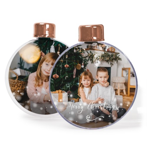 Weihnachtskugeln Set personalisiert - 2 Stk. (Transparent) Weihnachtskugeln Set personalisiert - 2 Stk. (Transparent)