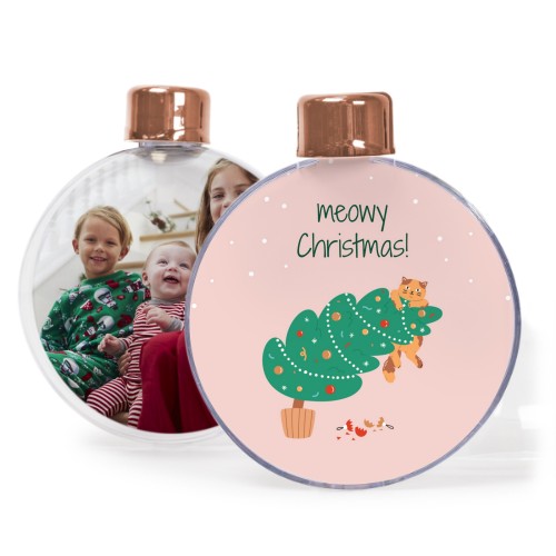 Gennemsigtige juletræskugler - 2 stk Gennemsigtige juletræskugler - 2 stk