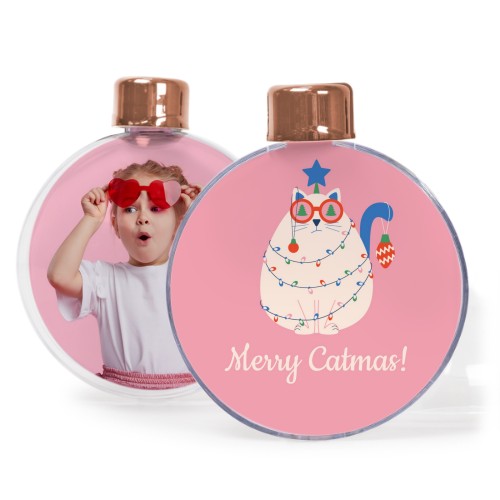 Gjennomsiktige julekuler - 2 stk