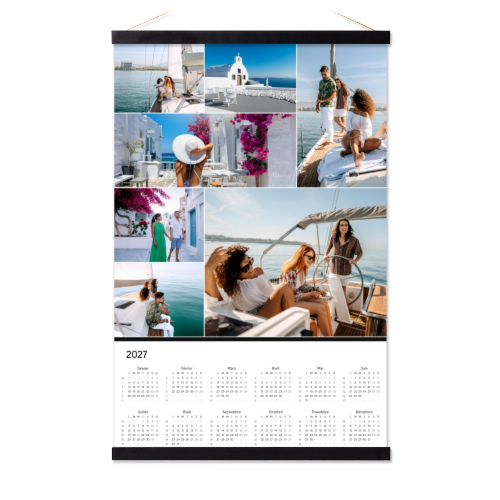 Planning annuel avec support magnétique 40 x 60 cm Noir Planning annuel avec support magnétique 40 x 60 cm Noir