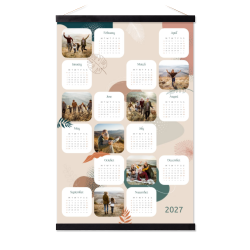 Poster calendar with Magnetic hanger 60 x 90 cm Black Poster calendar with Magnetic hanger 60 x 90 cm Black