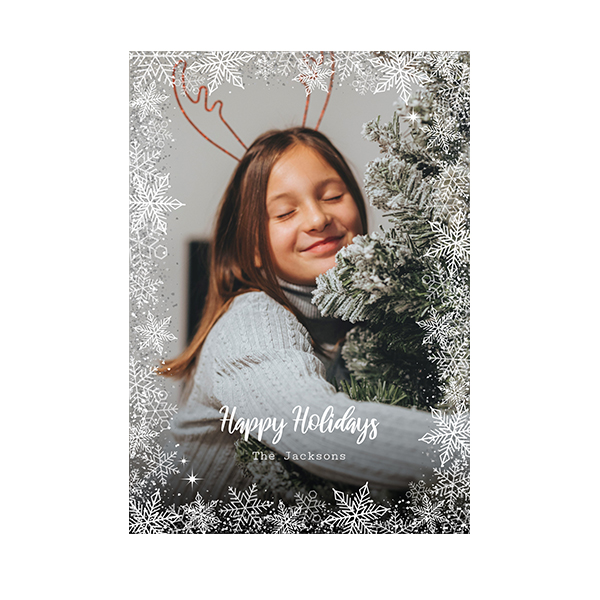 singlecardv_snowflakesframe