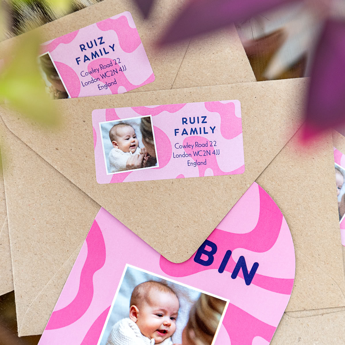 smartphoto Adresseetiketter til nytårskort