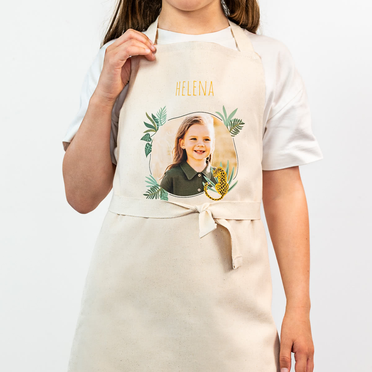 smartphoto Kulørt forklæde til børn - Beige