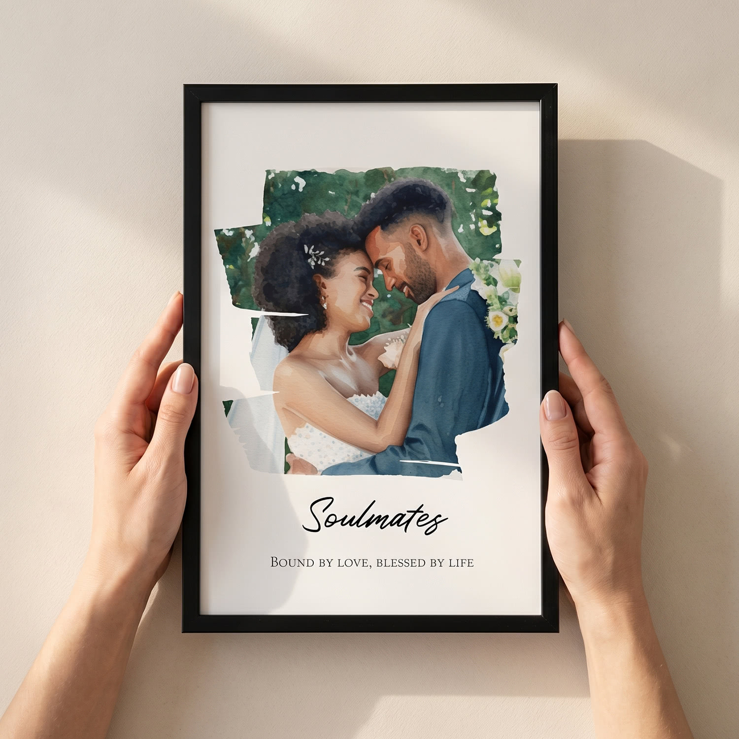 smartphoto AI Poster 30 x 45 med svart ram