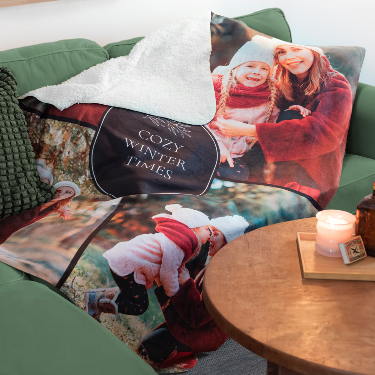 smartphoto Fototæppe hvid 120x150cm