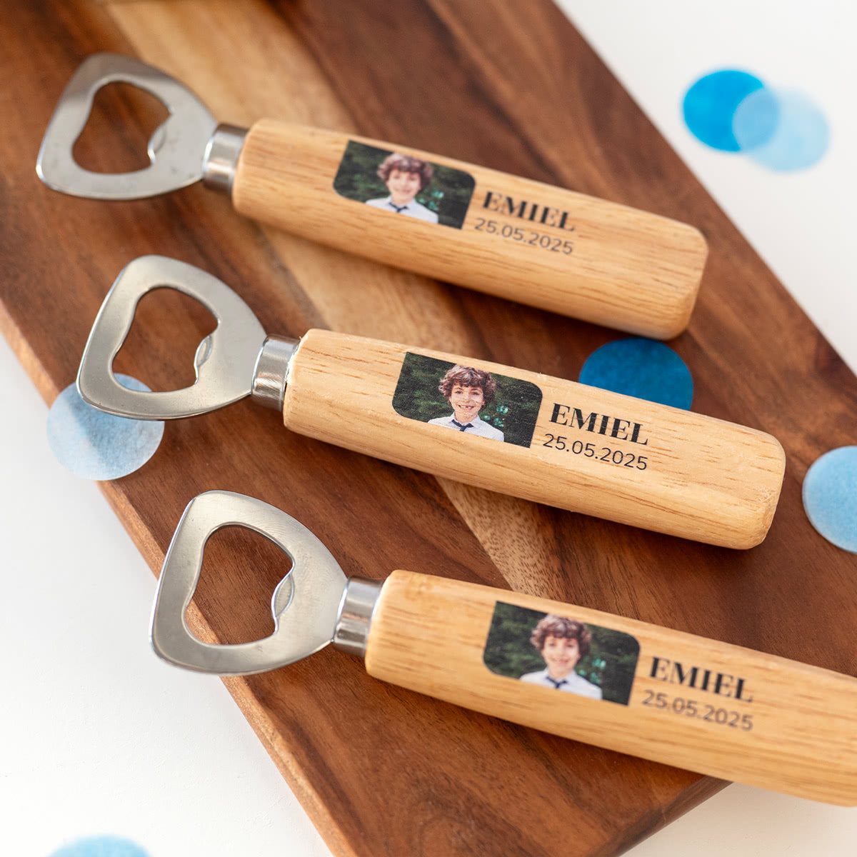 smartphoto Flaskeåbner med personligt tryk i fuld farve - sæt med 12 stk.