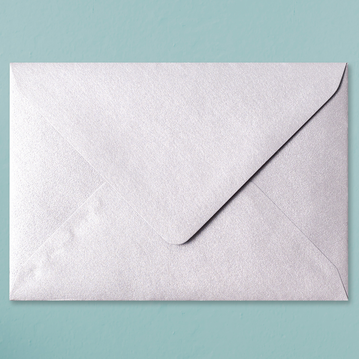 smartphoto Kuvert Glimmerpapir sølv Liggende (Sæt med 10)