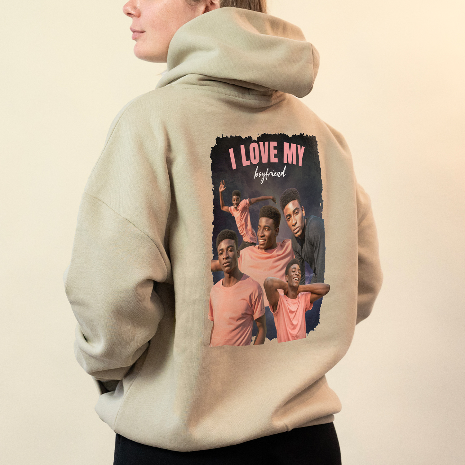 Bootleg Hoodie - Unisex Sand - XL | smartphoto | XL |  |  |