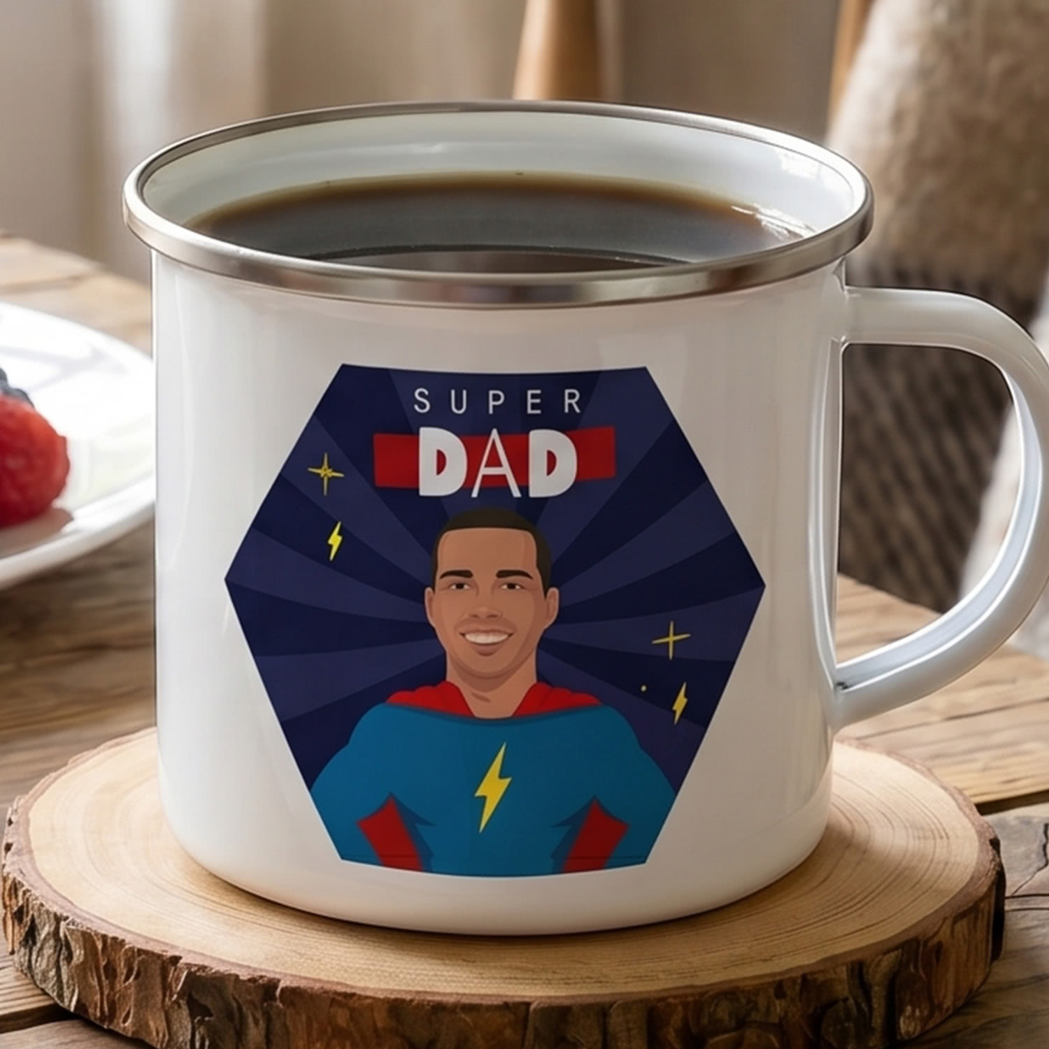 smartphoto Emaljekrus til fars kaffe eller te