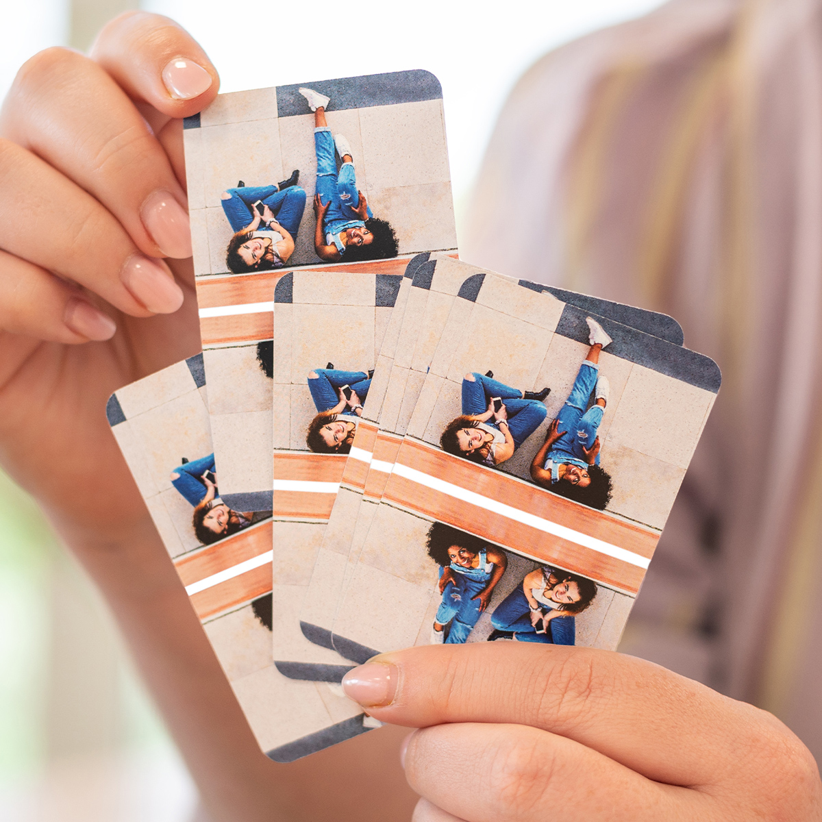 smartphoto Spelkort med personlig baksida