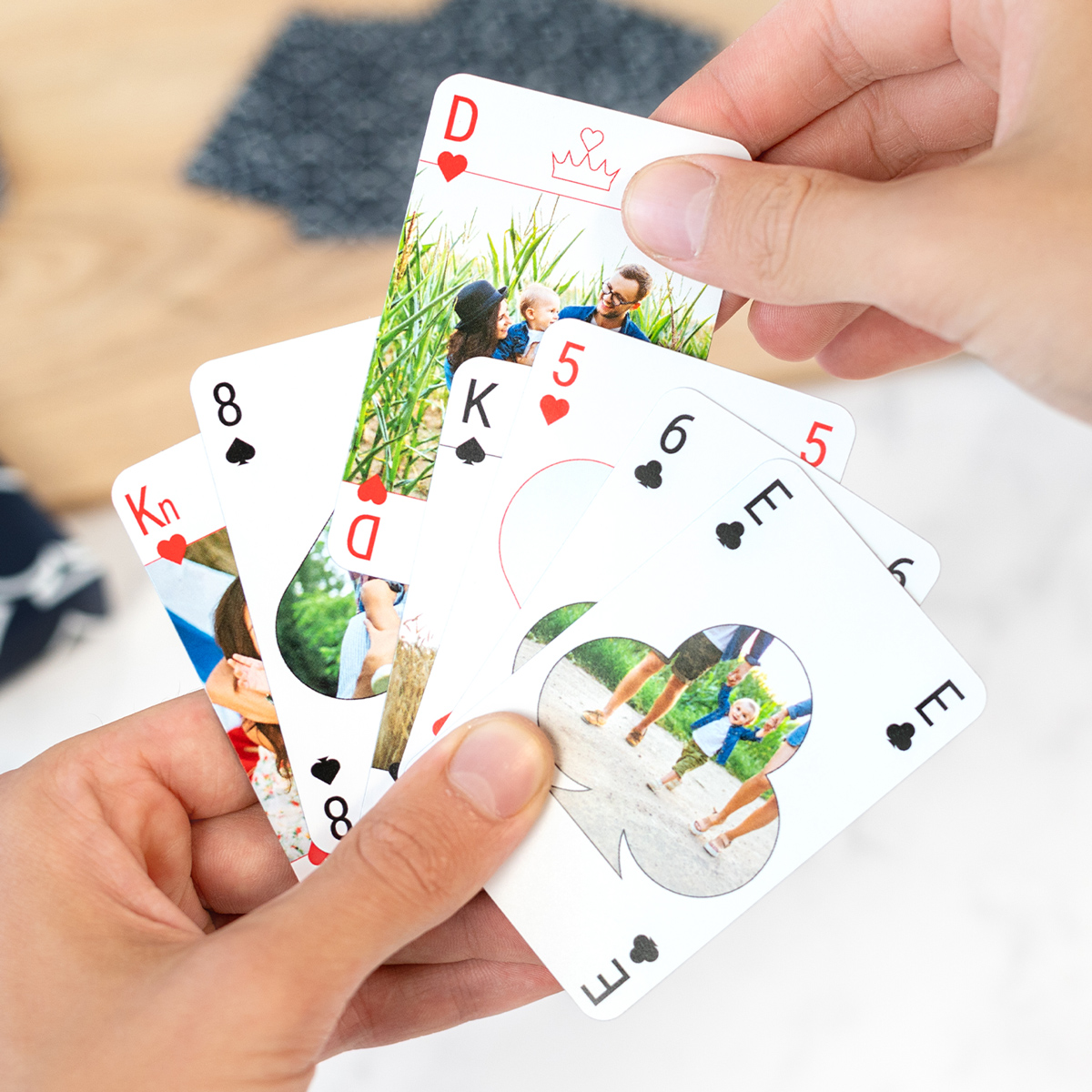 smartphoto Kortspil med personlig fremside