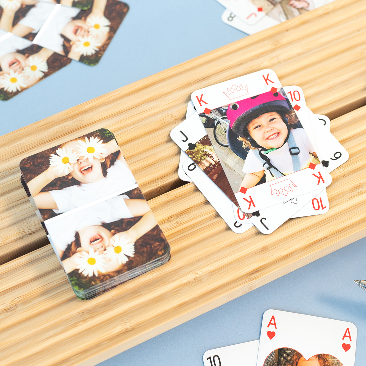 smartphoto Spielkarten mit personalisierter Vorder- & Rückseite PlayingCardsRegularIntFrontNBack