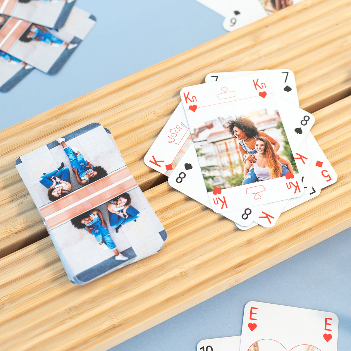 smartphoto Kortspil med personlig frem - og bagside