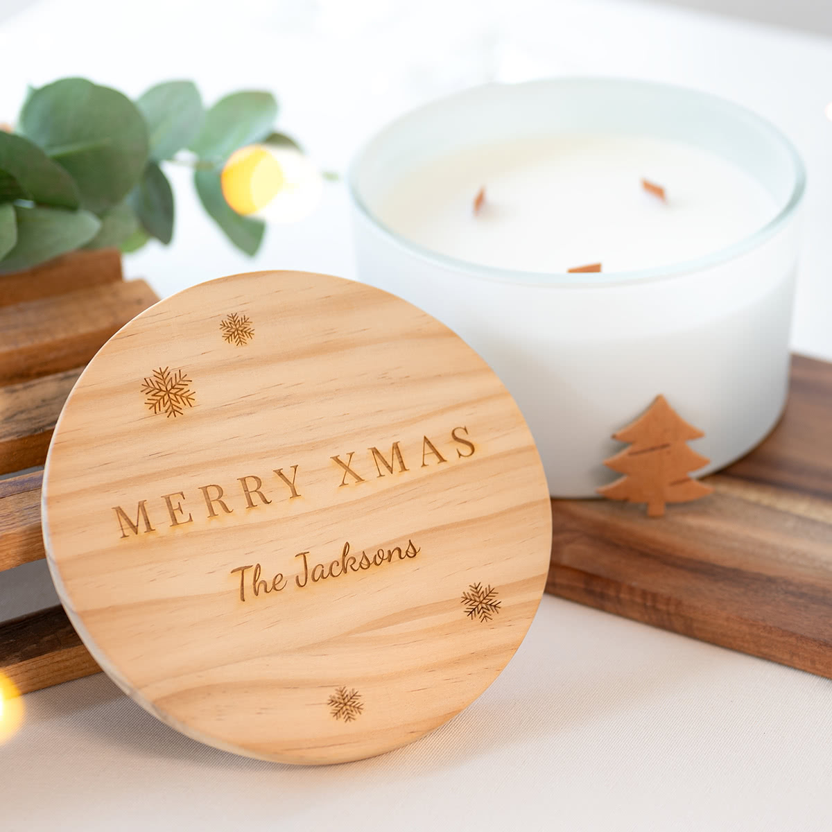 smartphoto Tuoksukynttilä kuvilla L - Kaiverruksella