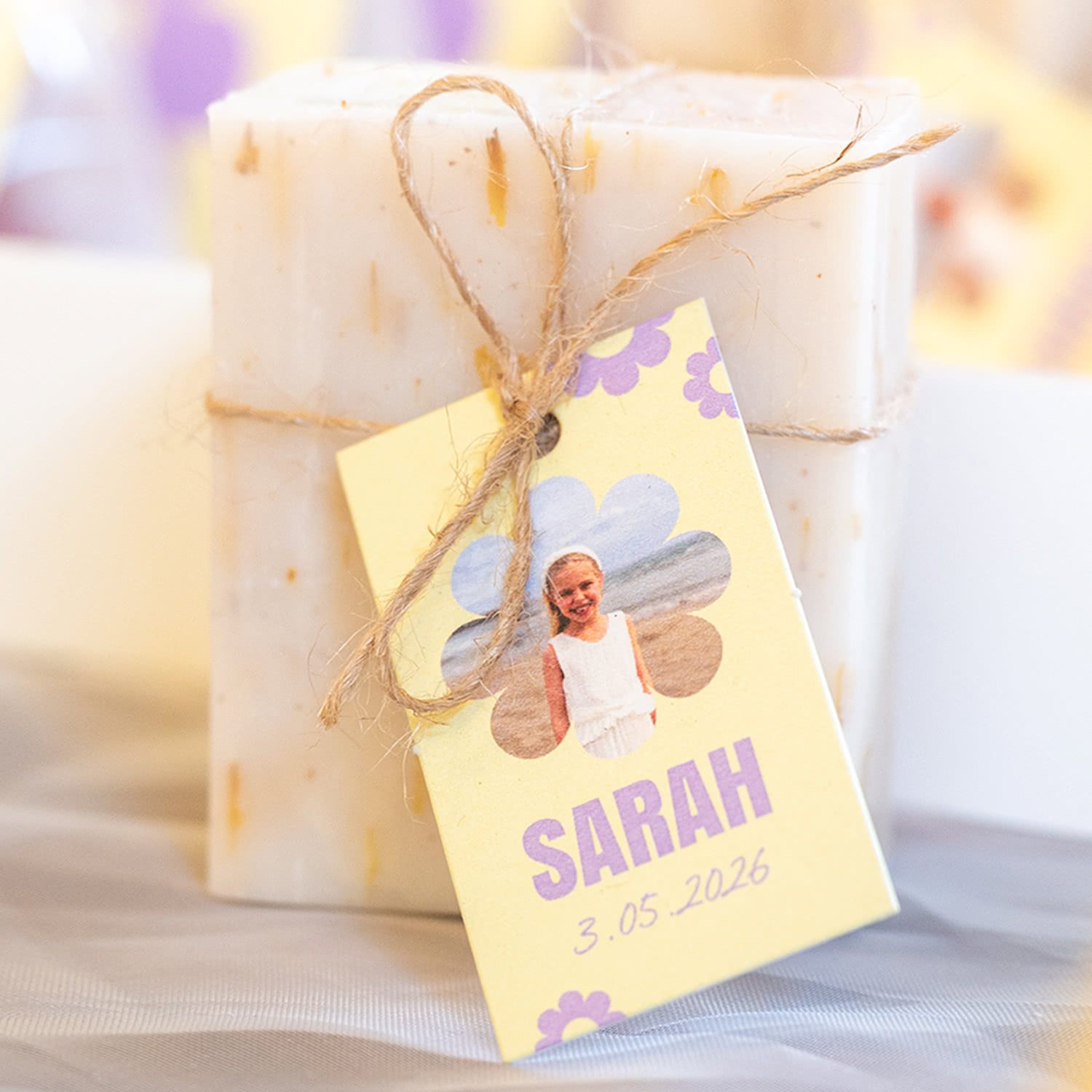 smartphoto Sæbebar med rektangulær etikette (sæt á 6)