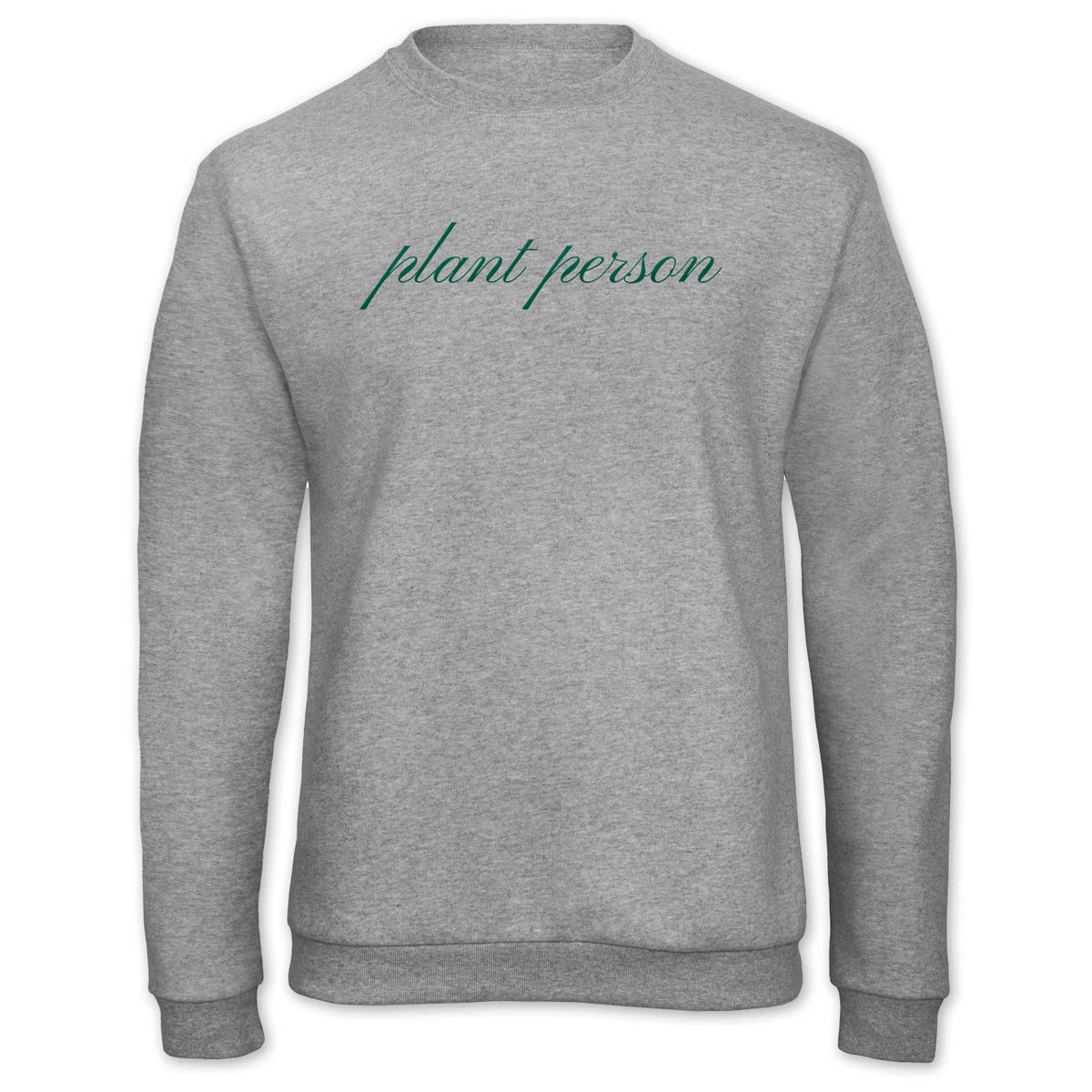 Genser med broderi gråmelert S | S | Cotton | unisex | Grå