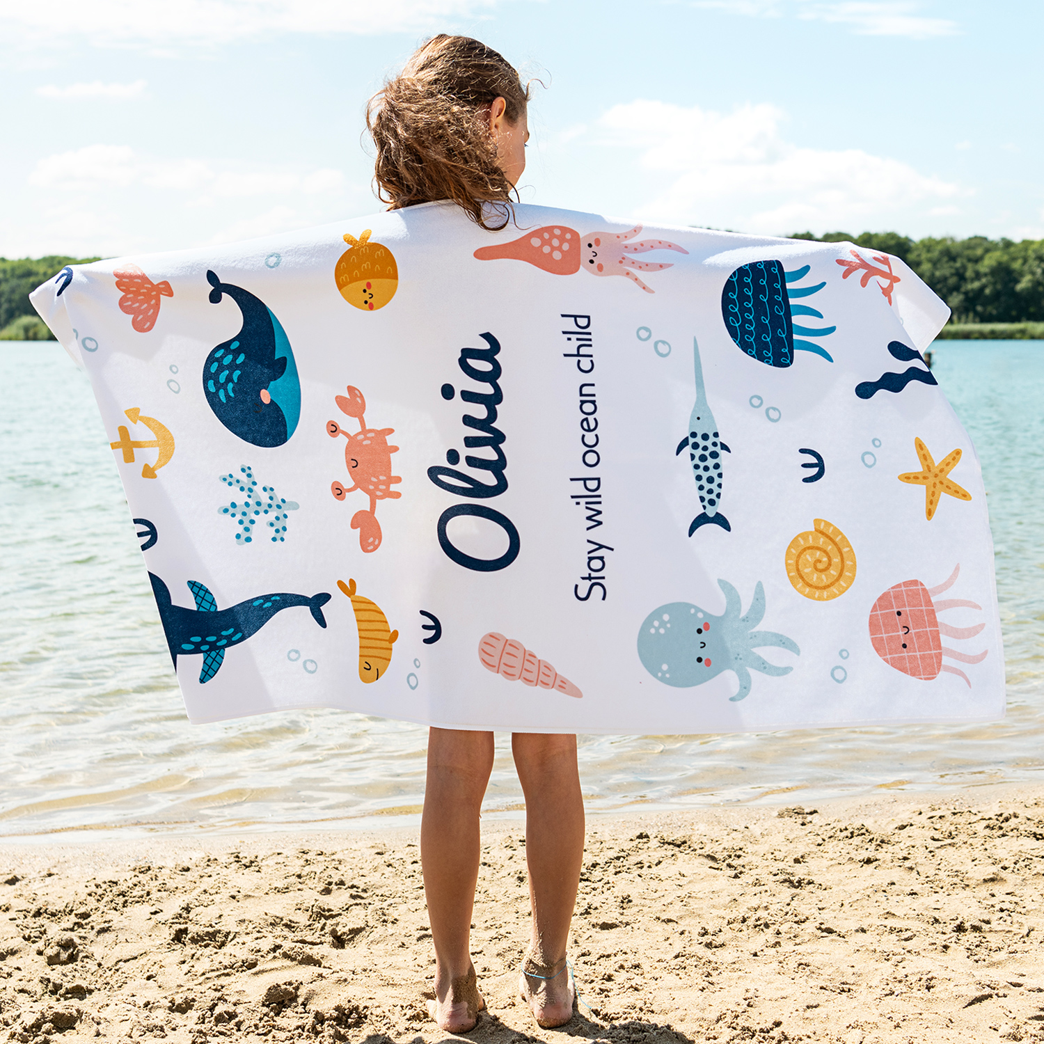 smartphoto Kylpypyyhe painatuksella