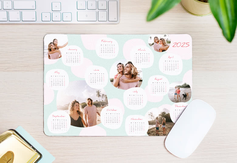 Mousepad-Kalender