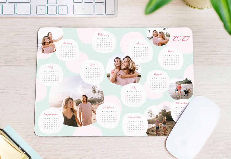 Muismat met kalender