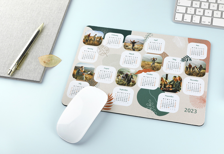 Mousepad-Kalender