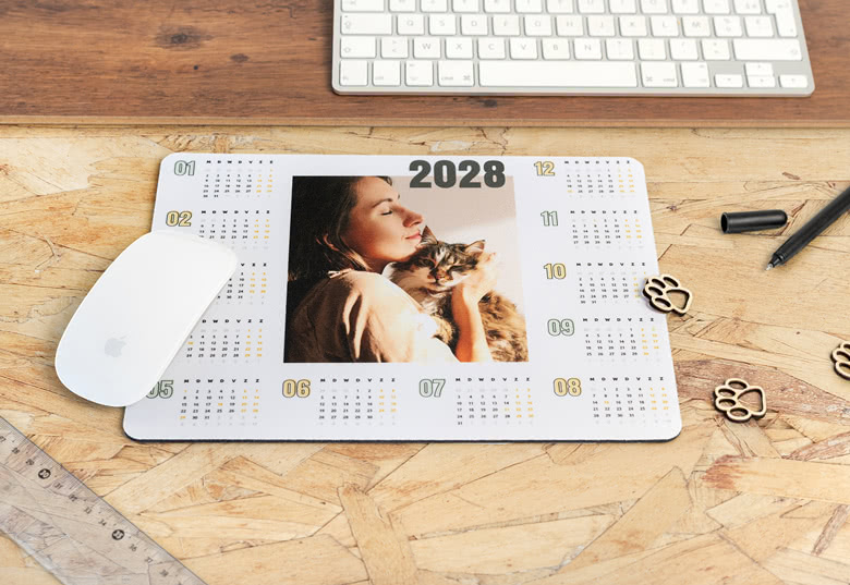 Muismat met kalender