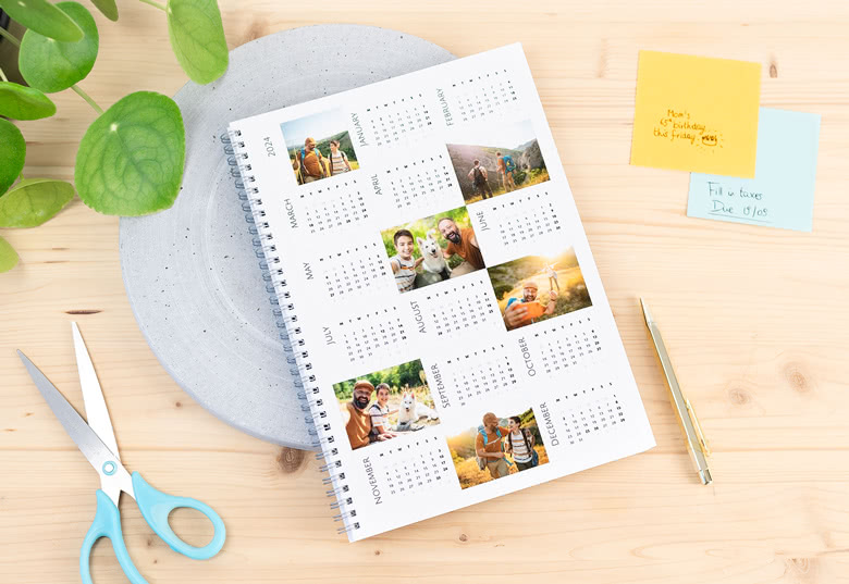 Fotoschrift met kalender