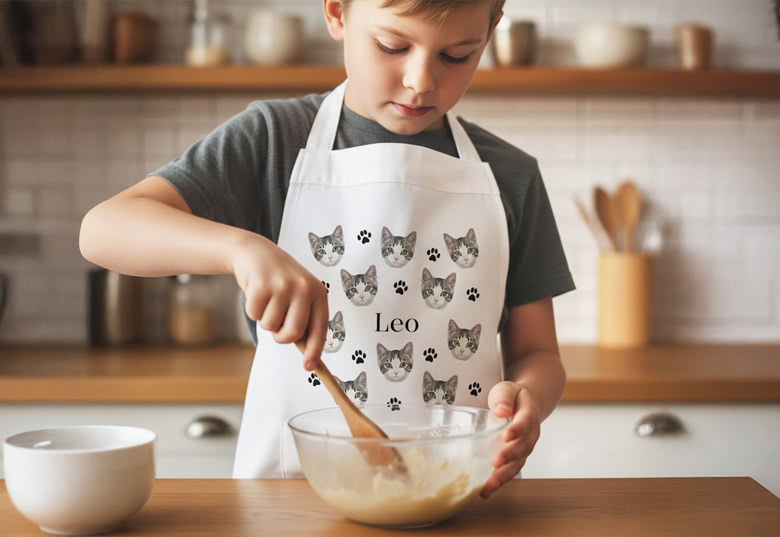 Custom apron with AI image