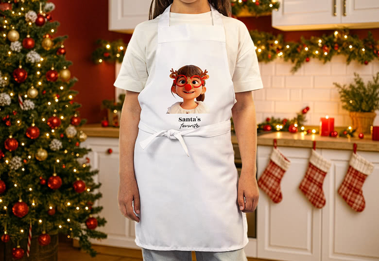 Custom apron with AI image