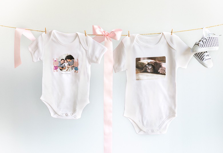 body med tryk - Lav din egen baby onesie med tekst og foto