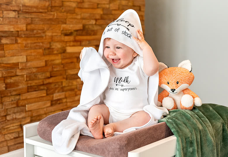 Hooded baby towel