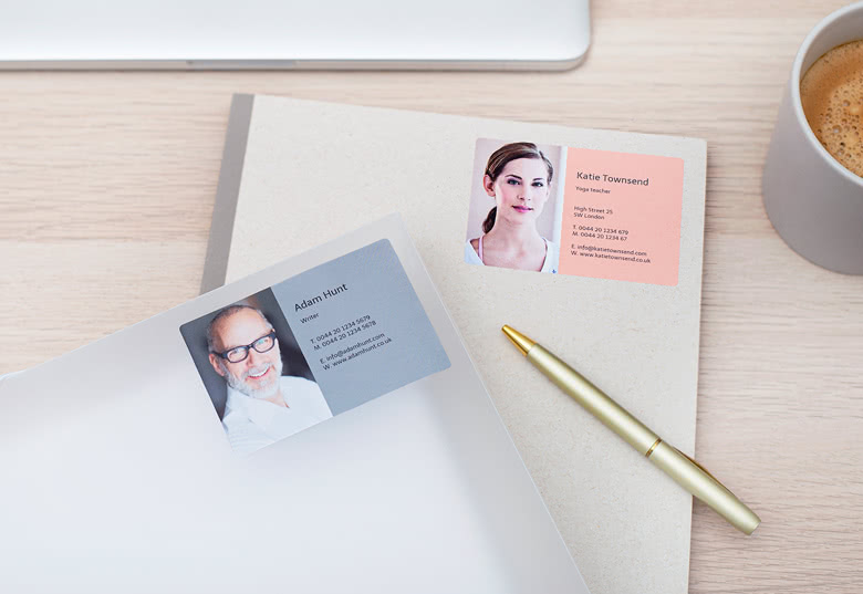 Make Business Card Stickers