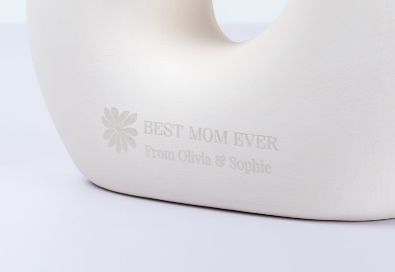 Engraved Ceramic Vase