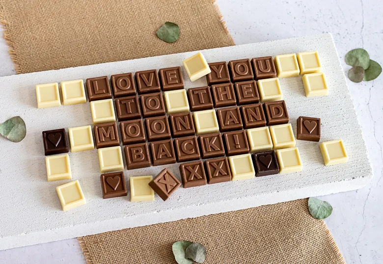 Persoonlijk chocolade cadeau