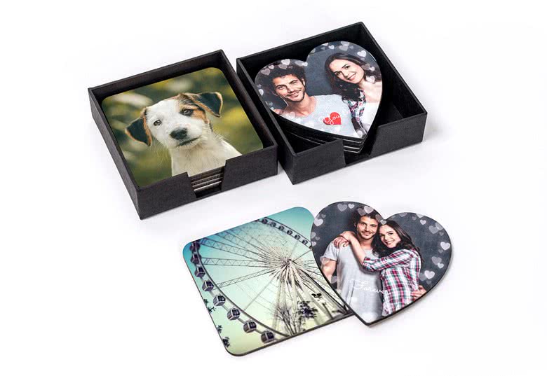 Design your set of Luxury Coasters with photo smartphoto UK