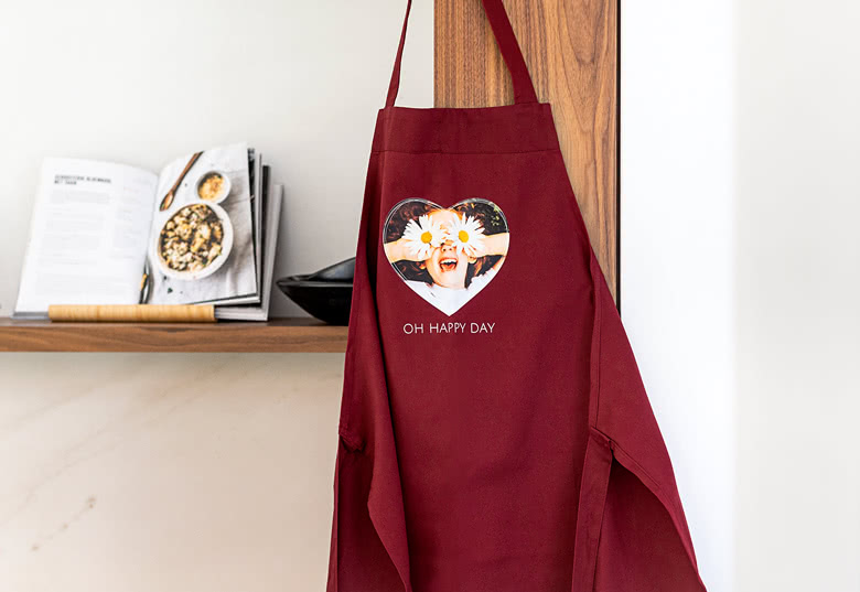 Coloured Apron with photo