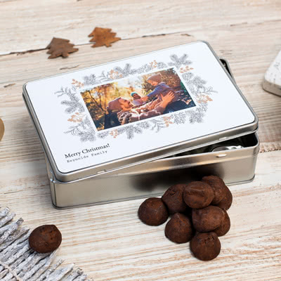 Cookie Tin Rectangle with Truffles