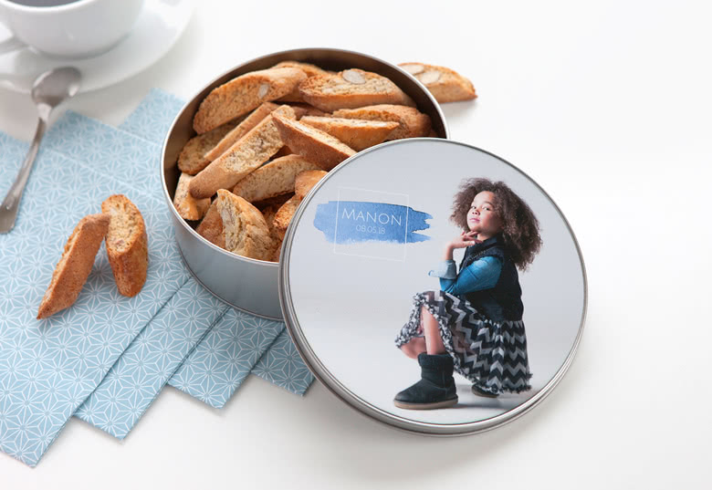 Boite à biscuits personnalisée - boite à gâteaux en métal