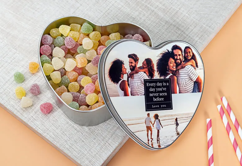 Snoepbox hart cadeau kinderdagopvang 